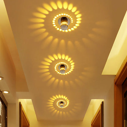 Spiralna Lampa Sufitowa LED | Nowoczesne Oświetlenie Sufitowe z Możliwością Montażu na Ścianach 3