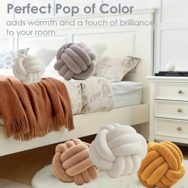 Tkana Poduszka Dekoracyjna W Kształcie Kuli | Waga 0,5 kg, Idealna Do Salonu 3