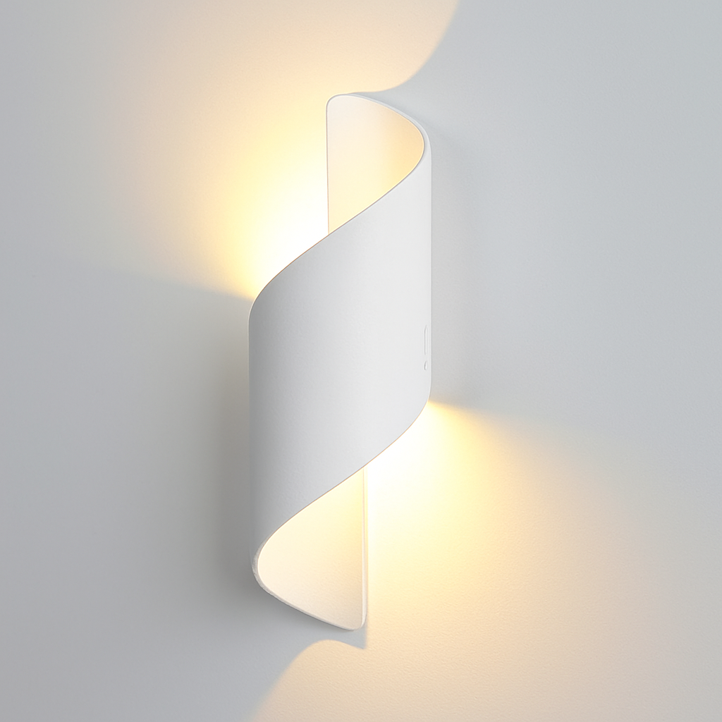 TwistGlow Lampa Ścienna LED | Wodoodporna IP65 0.5kg 5