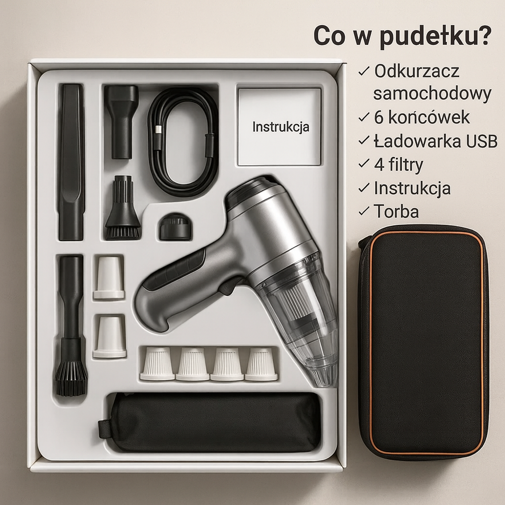 VacMaster GO | Bezprzewodowy odkurzacz do auta  | 95 000PA 2