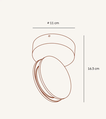 WIDMA | Kinkiet 360° w matowej bieli 1