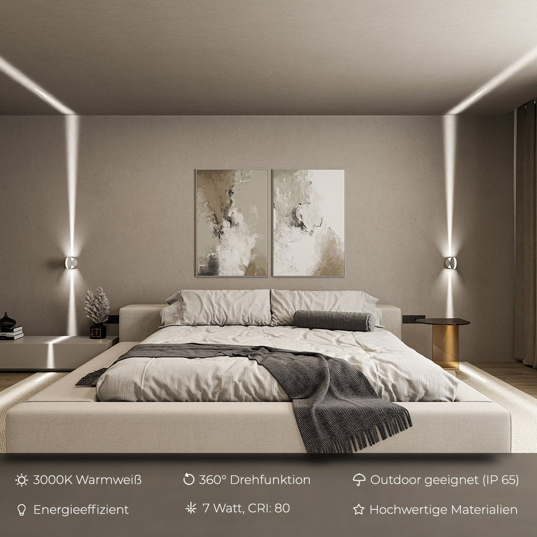 WIDMA | Kinkiet 360° w matowej bieli 2