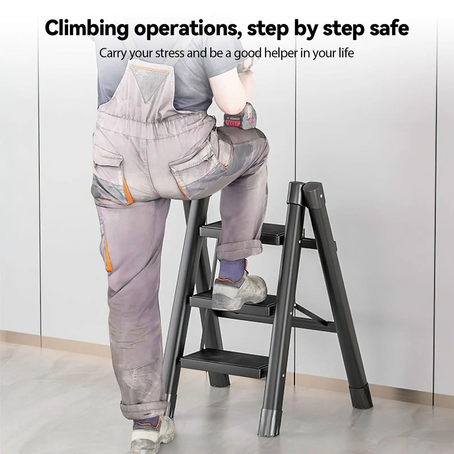 Wielofunkcyjna Drabina Składana | Nośność 120kg, Waga 5kg 5