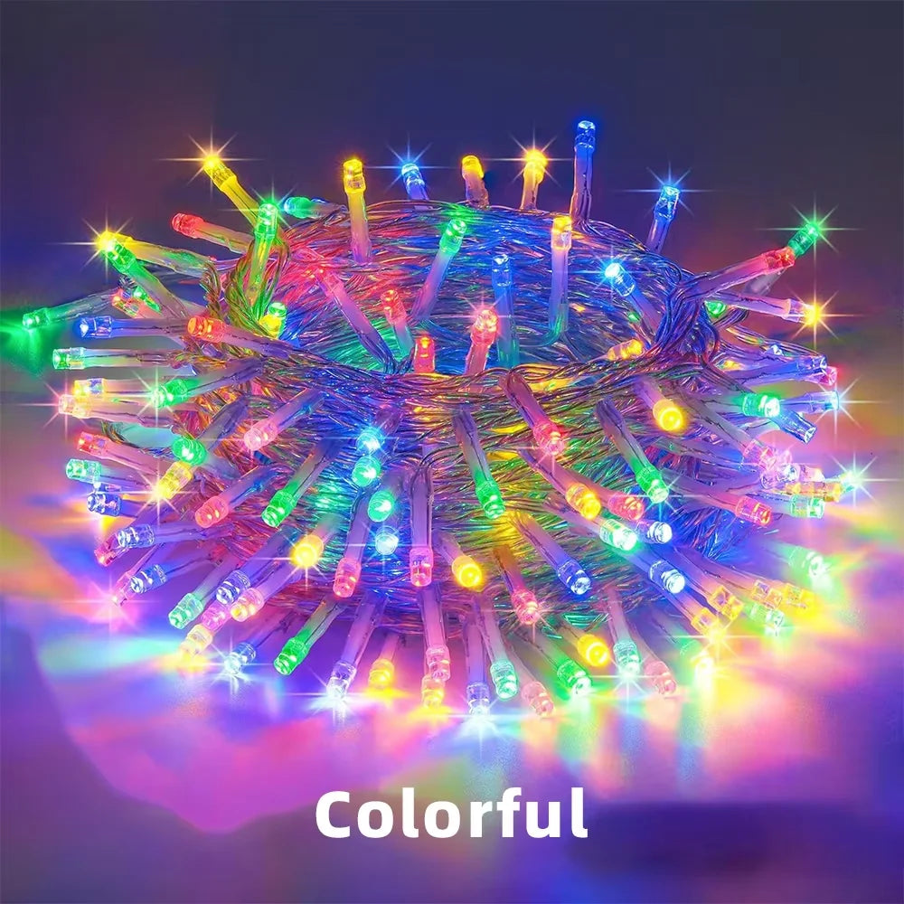 Wróżka bożonarodzeniowa | Wielokolorowe łańcuchy świetlne 8 trybów 8