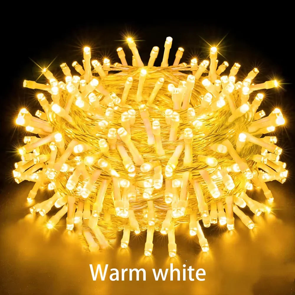 Wróżka bożonarodzeniowa | Wielokolorowe łańcuchy świetlne 8 trybów 9