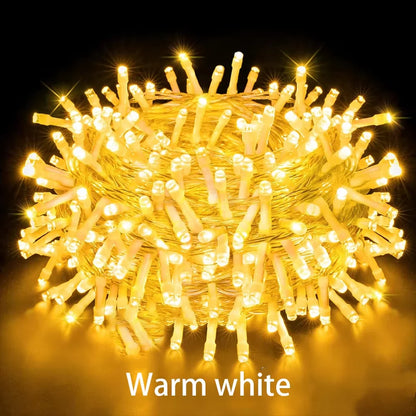 Wróżka bożonarodzeniowa | Wielokolorowe łańcuchy świetlne 8 trybów 9