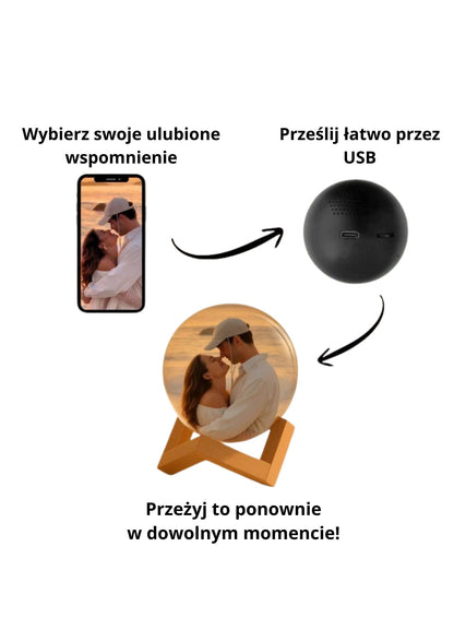 Magisk 3D Krystallkule – Holografisk Lampe med Lyd