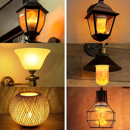 Żarówka LED z efektem płomienia | Realistyczny efekt płomienia 0,2 kg 6