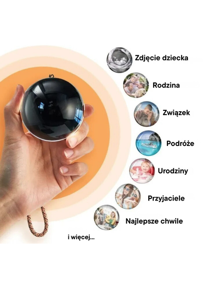 Magisk 3D Krystallkule – Holografisk Lampe med Lyd