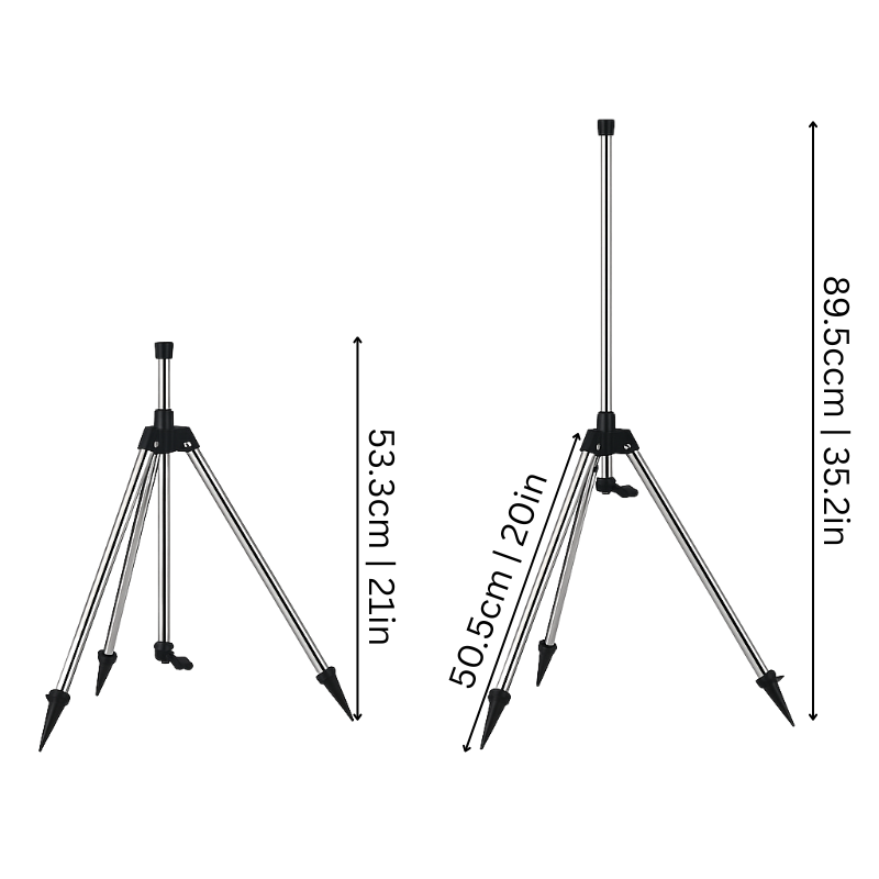 Zraszacz HydroSpin | Nawadnianie 360° | Teleskopowy Stojak 1,5 kg 5