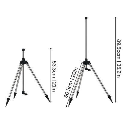 Zraszacz HydroSpin | Nawadnianie 360° | Teleskopowy Stojak 1,5 kg 5