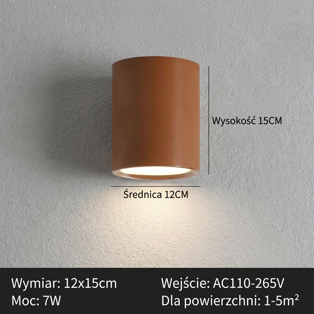 Nordycka lampa sufitowa LED | Minimalistyczny design 1,5 kg