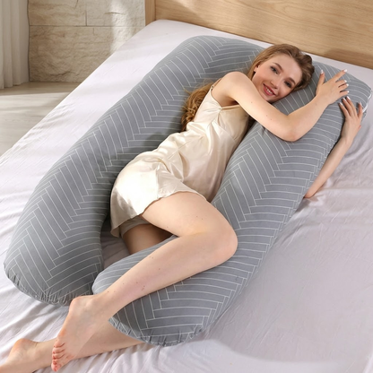 PANGDUBE poduszka ciążowa 130x70cm | Wygodne wsparcie dla kobiet w ciąży