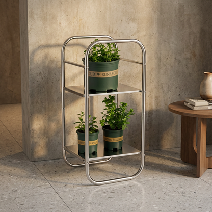 Wielopoziomowy Stojak Łazienkowy | Stal Węglowa 0,5 kg