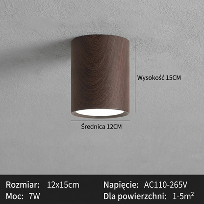 Nordycka lampa sufitowa LED | Minimalistyczny design 1,5 kg