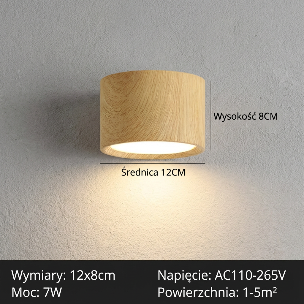 Nordycka lampa sufitowa LED | Minimalistyczny design 1,5 kg