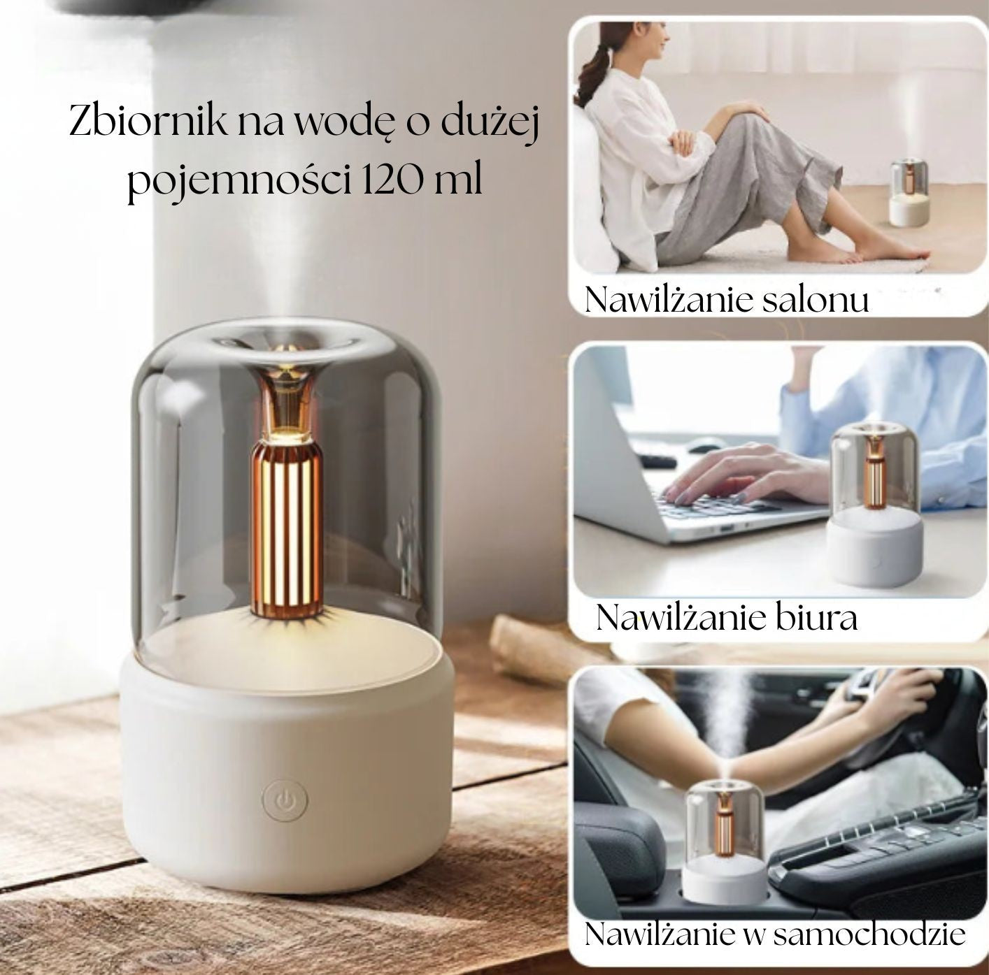 Nawilżacz Powietrza 120ml | Aromatyzacja | Waga 0,5kg