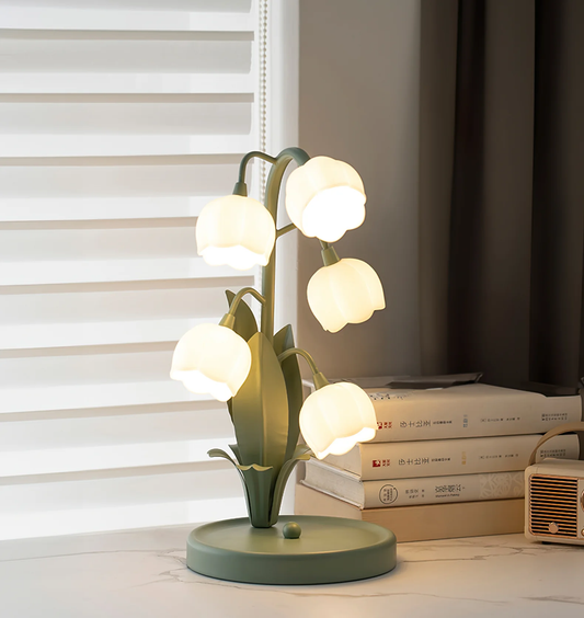 Lampa stołowa z Motywem Kwiatu