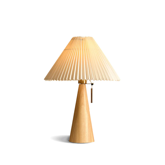 Drewniana Lampa Stołowa