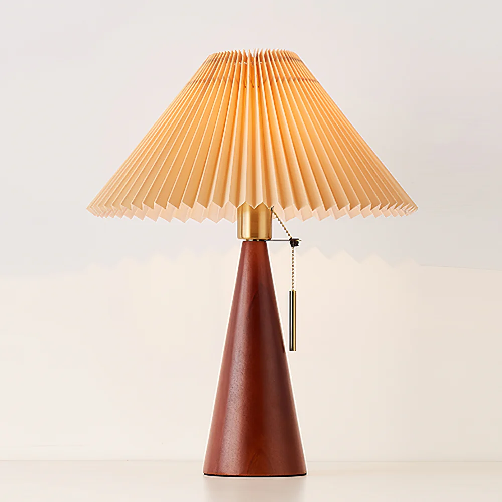 Drewniana Lampa Stołowa