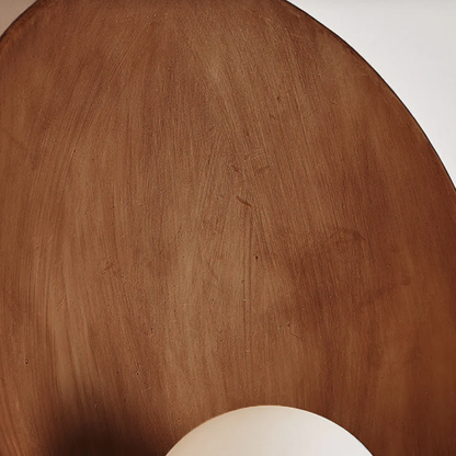 Nowoczesny minimalistyczny okrągły kinkiet ścienny z żelaza i żywicy