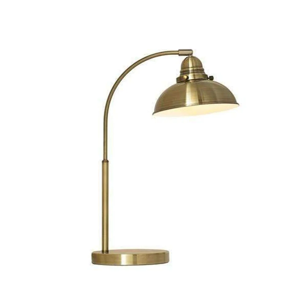 Lampa biurkowa i stołowa w stylu vintage z metalu