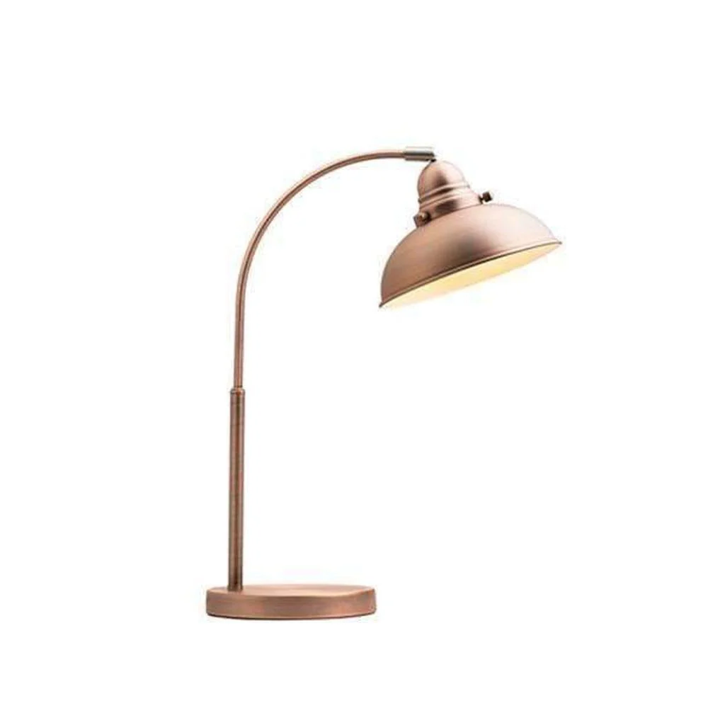 Lampa biurkowa i stołowa w stylu vintage z metalu