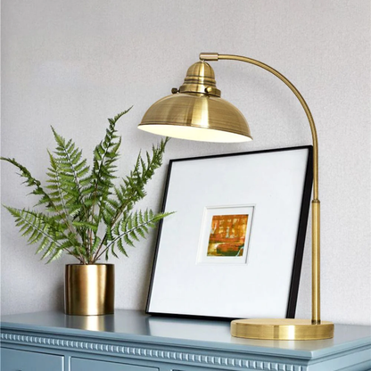 Lampa biurkowa i stołowa w stylu vintage z metalu