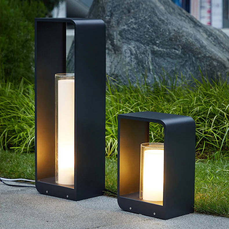 Nowoczesna minimalistyczna lampa ogrodowa LED