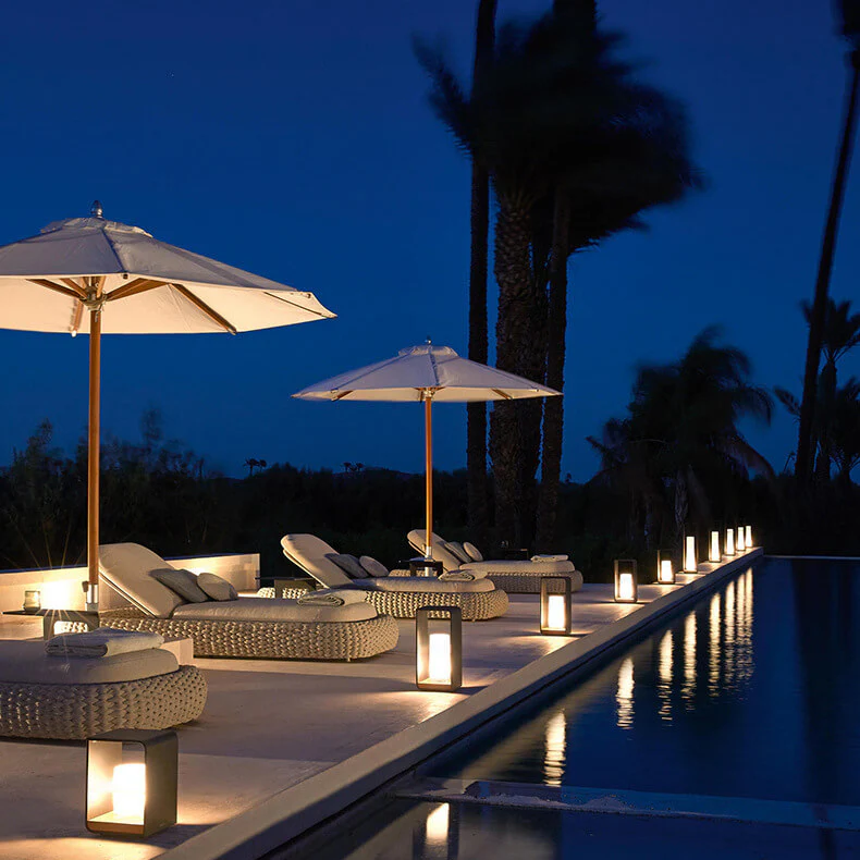 Nowoczesna minimalistyczna lampa ogrodowa LED