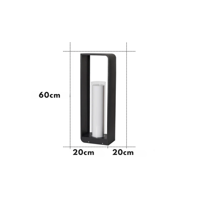 Nowoczesna minimalistyczna lampa ogrodowa LED