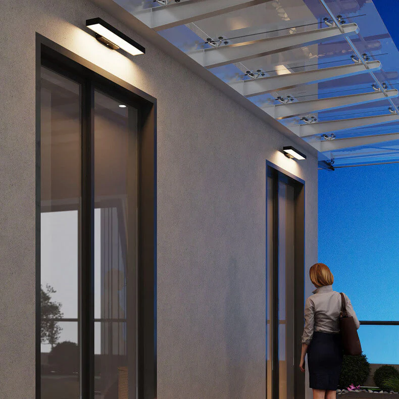 Moderna arandela de parede LED minimalista e à prova de água