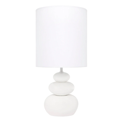 Biała Ceramiczna Lampa stołowa KOA