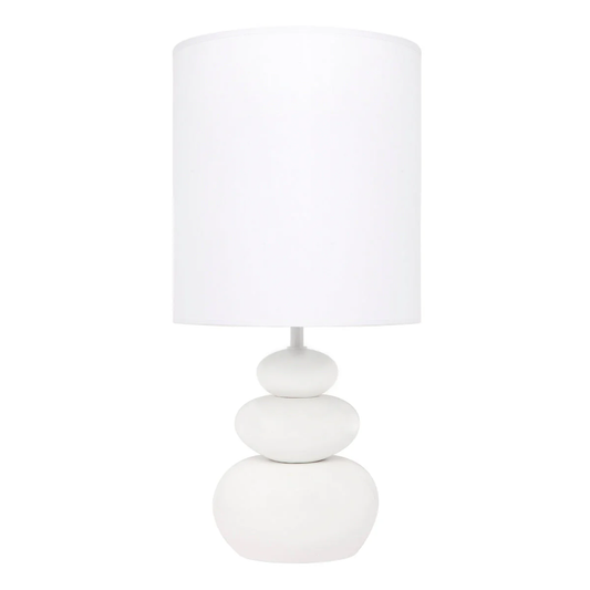 Biała Ceramiczna Lampa stołowa KOA
