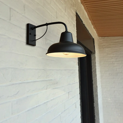 Vintage żelazna wodoodporna kinkietowa lampa ścienna na zewnątrz