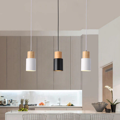 Nordycka lampa wisząca LED w stylu Macaron