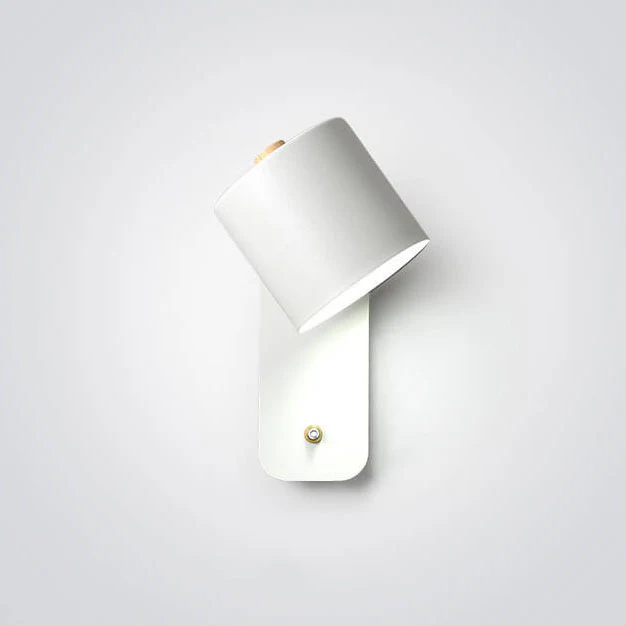 Otočná nástěnná lampa ve tvaru válce