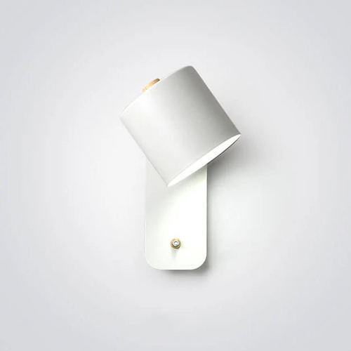 Otočná nástěnná lampa ve tvaru válce