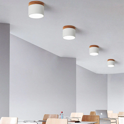 Skandynawska Macaronowa Jednolita Kolorowa Lampa LED na Sufit