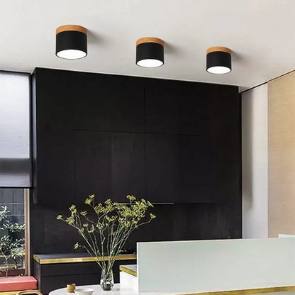 Skandynawska Macaronowa Jednolita Kolorowa Lampa LED na Sufit
