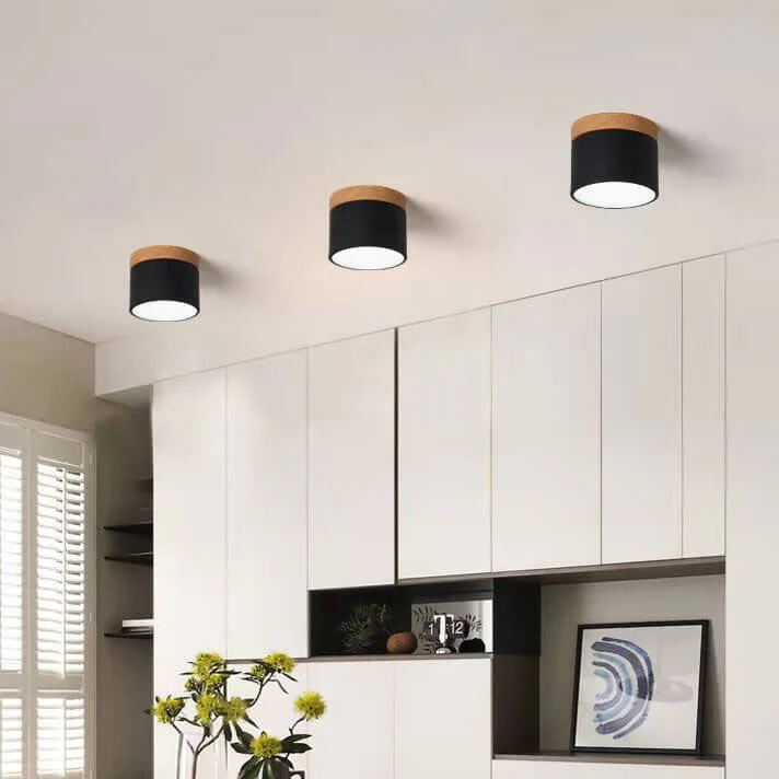 Skandynawska Macaronowa Jednolita Kolorowa Lampa LED na Sufit