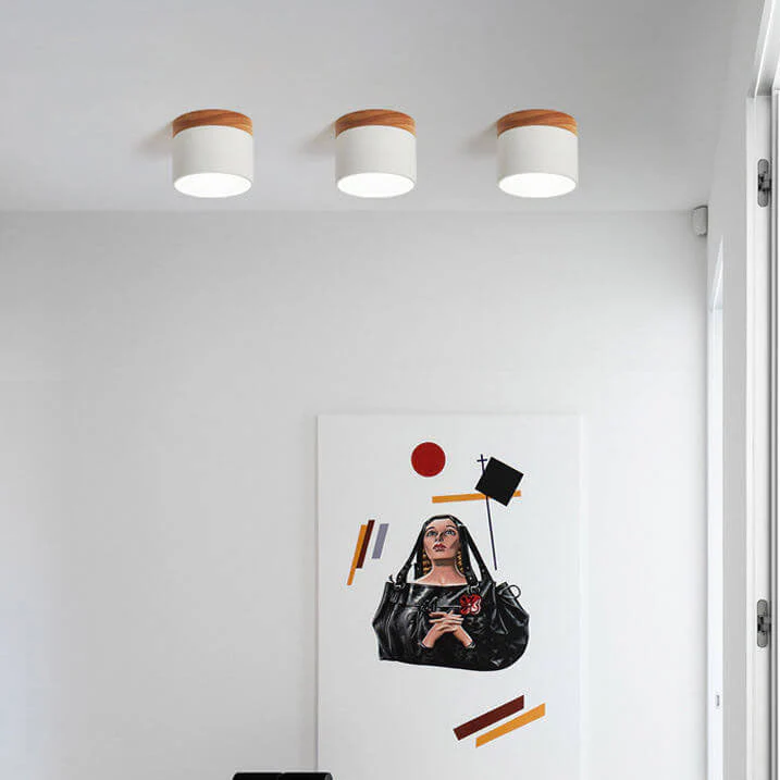 Skandynawska Macaronowa Jednolita Kolorowa Lampa LED na Sufit