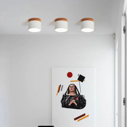 Skandynawska Macaronowa Jednolita Kolorowa Lampa LED na Sufit