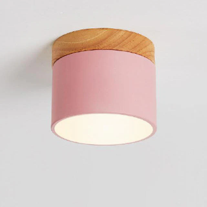 Skandynawska Macaronowa Jednolita Kolorowa Lampa LED na Sufit