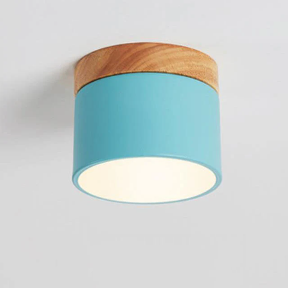 Skandynawska Macaronowa Jednolita Kolorowa Lampa LED na Sufit