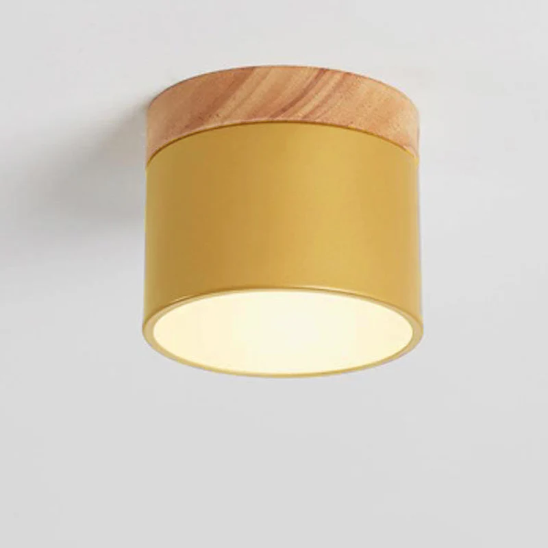 Skandynawska Macaronowa Jednolita Kolorowa Lampa LED na Sufit