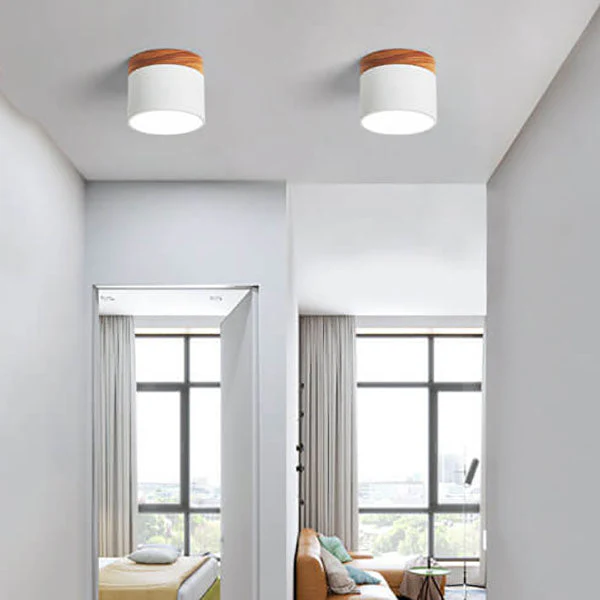Skandynawska Macaronowa Jednolita Kolorowa Lampa LED na Sufit