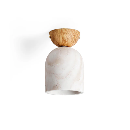 Lampa sufitowa Noncu z trawertynu