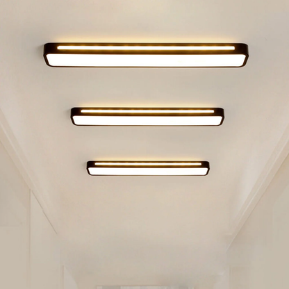 Nordycka minimalistyczna długa lampa sufitowa LED