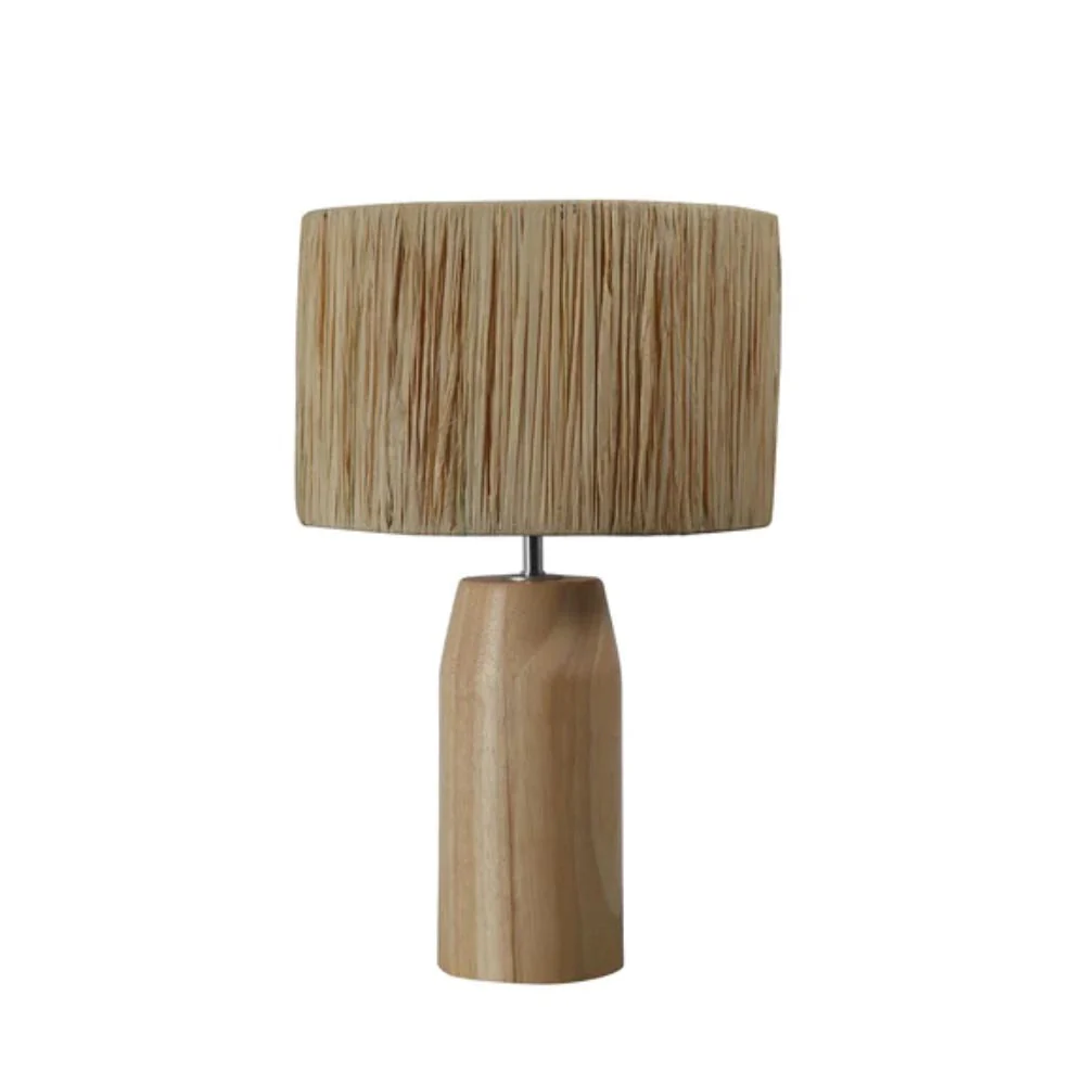 Naturalna Lampa Stołowa z Rafii